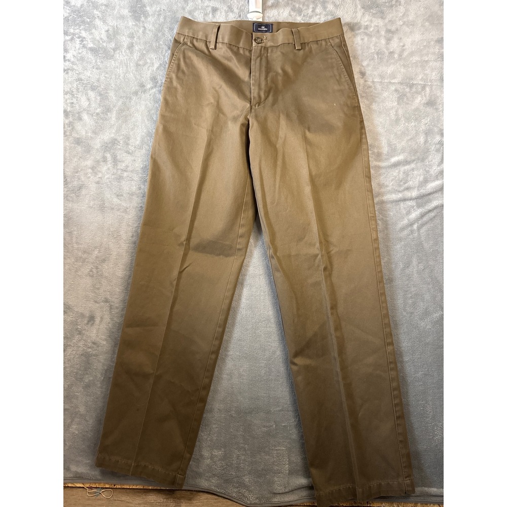 Dockers D2 Straight Fit Chinos Mens 31x32 Brown Khaki Cotton Twill Pants